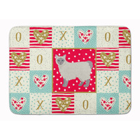 "Caroline's Treasures Owyhee Bob #1 Cat Love Machine Washable Memory Foam Mat doormats, Multicolor"