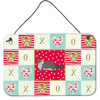 "Caroline's Treasures Persian Modern #2 Cat Love Door Hanging Prints wall-decor, Multicolor"