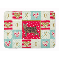 "Caroline's Treasures Pixie Bob #3 Cat Love Machine Washable Memory Foam Mat doormats, Multicolor"