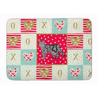 "Caroline's Treasures Scottish Straight Cat Love Machine Washable Memory Foam Mat doormats, Multicolor"