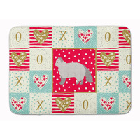 "Caroline's Treasures Selkirk Rex #2 Cat Love Machine Washable Memory Foam Mat doormats, Multicolor"