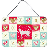 "Caroline's Treasures Siamese Modern #1 Cat Love Door Hanging Prints wall-decor, Multicolor"