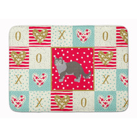 "Caroline's Treasures Siberian Forest #1 Cat Love Machine Washable Memory Foam Mat doormats, Multicolor"
