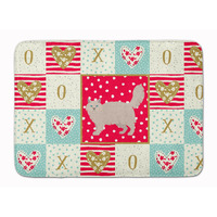 "Caroline's Treasures Siberian Forest #2 Cat Love Machine Washable Memory Foam Mat doormats, Multicolor"