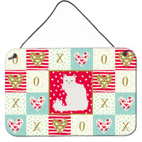 "Caroline's Treasures Asian Semi Longhaired Cat Love Door Hanging Prints wall-decor, Multicolor"