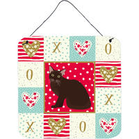 "Caroline's Treasures Burmese Cat Love Door Hanging Prints wall-decor, Multicolor"