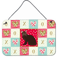 "Caroline's Treasures Burmese #2 Cat Love Door Hanging Prints wall-decor, Multicolor"