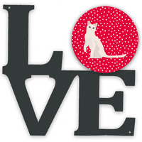 "Caroline's Treasures Burmilla #1 Cat Metal Artwork Love wall-decor, Multicolor"