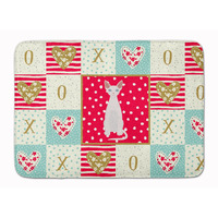 "Caroline's Treasures Devon Rex #2 Cat Love Machine Washable Memory Foam Mat doormats, Multicolor"