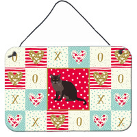 "Caroline's Treasures European Burmese Cat Love Door Hanging Prints wall-decor, Multicolor"
