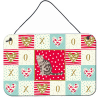 "Caroline's Treasures Foldex Exotic Fold Cat Love Door Hanging Prints wall-decor, Multicolor"