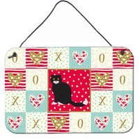 "Caroline's Treasures Foldex Exotic Fold #2 Cat Love Door Hanging Prints wall-decor, Multicolor"