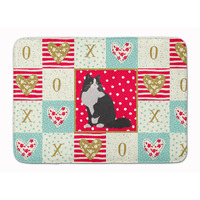 "Caroline's Treasures Ragamuffin Cat Love Machine Washable Memory Foam Mat doormats, Multicolor"