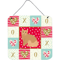 "Caroline's Treasures Selkirk Rex Cat Love Door Hanging Prints wall-decor, Multicolor"