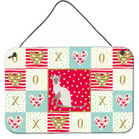 "Caroline's Treasures Siamese Modern Cat Love Door Hanging Prints wall-decor, Multicolor"
