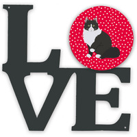 "Caroline's Treasures Siberian Forest Cat Metal Artwork Love wall-decor, Multicolor"