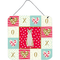 "Caroline's Treasures Singapura #2 Cat Love Door Hanging Prints wall-decor, Multicolor"