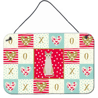 "Caroline's Treasures Singapura #2 Cat Love Door Hanging Prints wall-decor, Multicolor"