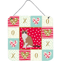 "Caroline's Treasures Snowshoe #2 Cat Love Door Hanging Prints wall-decor, Multicolor"