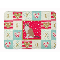 "Caroline's Treasures Snowshoe #2 Cat Love Machine Washable Memory Foam Mat doormats, Multicolor"