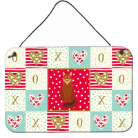 "Caroline's Treasures Somali Cat Love Door Hanging Prints wall-decor, Multicolor"