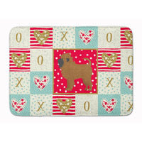 "Caroline's Treasures Affenpinscher #1 Love Machine Washable Memory Foam Mat doormats, Multicolor"