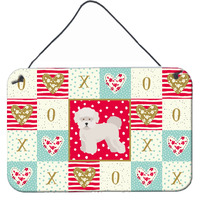 "Caroline's Treasures Bichon Fris #2 Love Door Hanging Prints wall-decor, Multicolor"