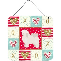 "Caroline's Treasures Bolognese Love Door Hanging Prints wall-decor, Multicolor"