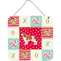 "Caroline's Treasures Blenheim Cavalier Spaniel Love Door Hanging Prints wall-decor, Multicolor"
