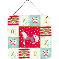 "Caroline's Treasures Chinese Crested #2 Love Door Hanging Prints wall-decor, Multicolor"