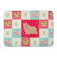 "Caroline's Treasures Coton de Tulear #1 Love Machine Washable Memory Foam Mat doormats, Multicolor"