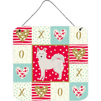 "Caroline's Treasures Danish Spitz Love Door Hanging Prints wall-decor, Multicolor"