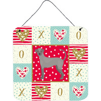 "Caroline's Treasures Ecuadorian Hairless Dog Love Door Hanging Prints wall-decor, Multicolor"