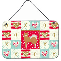 "Caroline's Treasures Elo Dog #1 Love Door Hanging Prints wall-decor, Multicolor"