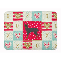 "Caroline's Treasures English Toy Terrier #2 Love Machine Washable Memory Foam Mat doormats, Multicolor"