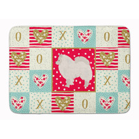 "Caroline's Treasures German Spitz #1 Love Machine Washable Memory Foam Mat doormats, Multicolor"