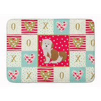 "Caroline's Treasures Havanese #2 Love Machine Washable Memory Foam Mat doormats, Multicolor"