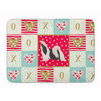 "Caroline's Treasures Imperial Shih Tzu Love Machine Washable Memory Foam Mat doormats, Multicolor"