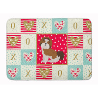 "Caroline's Treasures Imperial Shih Tzu Puppy Cut Love Machine Washable Memory Foam Mat doormats, Multicolor"