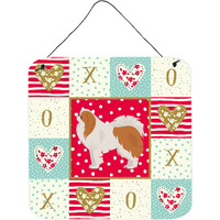 "Caroline's Treasures Japanese Chin #1 Love Door Hanging Prints wall-decor, Multicolor"