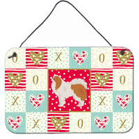 "Caroline's Treasures Japanese Chin #1 Love Door Hanging Prints wall-decor, Multicolor"