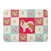 "Caroline's Treasures Japanese Chin #1 Love Machine Washable Memory Foam Mat doormats, Multicolor"