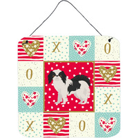 "Caroline's Treasures Japanese Chin #2 Love Door Hanging Prints wall-decor, Multicolor"