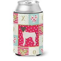 "Caroline's Treasures CK5851CC Japanese Terrier Love Can or Bottle Hugger cold-beverage-koozies, Multicolor"