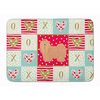 "Caroline's Treasures Lhasa Apso #1 Love Machine Washable Memory Foam Mat doormats, Multicolor"
