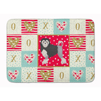 "Caroline's Treasures Lowchen Little Lion Dog #2 Love Machine Washable Memory Foam Mat doormats, Multicolor"