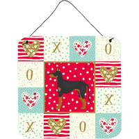 "Caroline's Treasures Manchester Terrier Love Door Hanging Prints wall-decor, Multicolor"