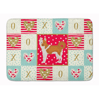 "Caroline's Treasures Nordic Spitz Love Machine Washable Memory Foam Mat doormats, Multicolor"