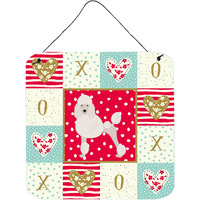 "Caroline's Treasures Poodle Love Door Hanging Prints wall-decor, Multicolor"