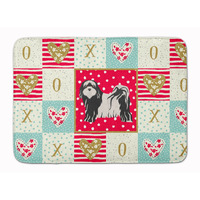 "Caroline's Treasures Tibetan Terrier Love Machine Washable Memory Foam Mat doormats, Multicolor"
